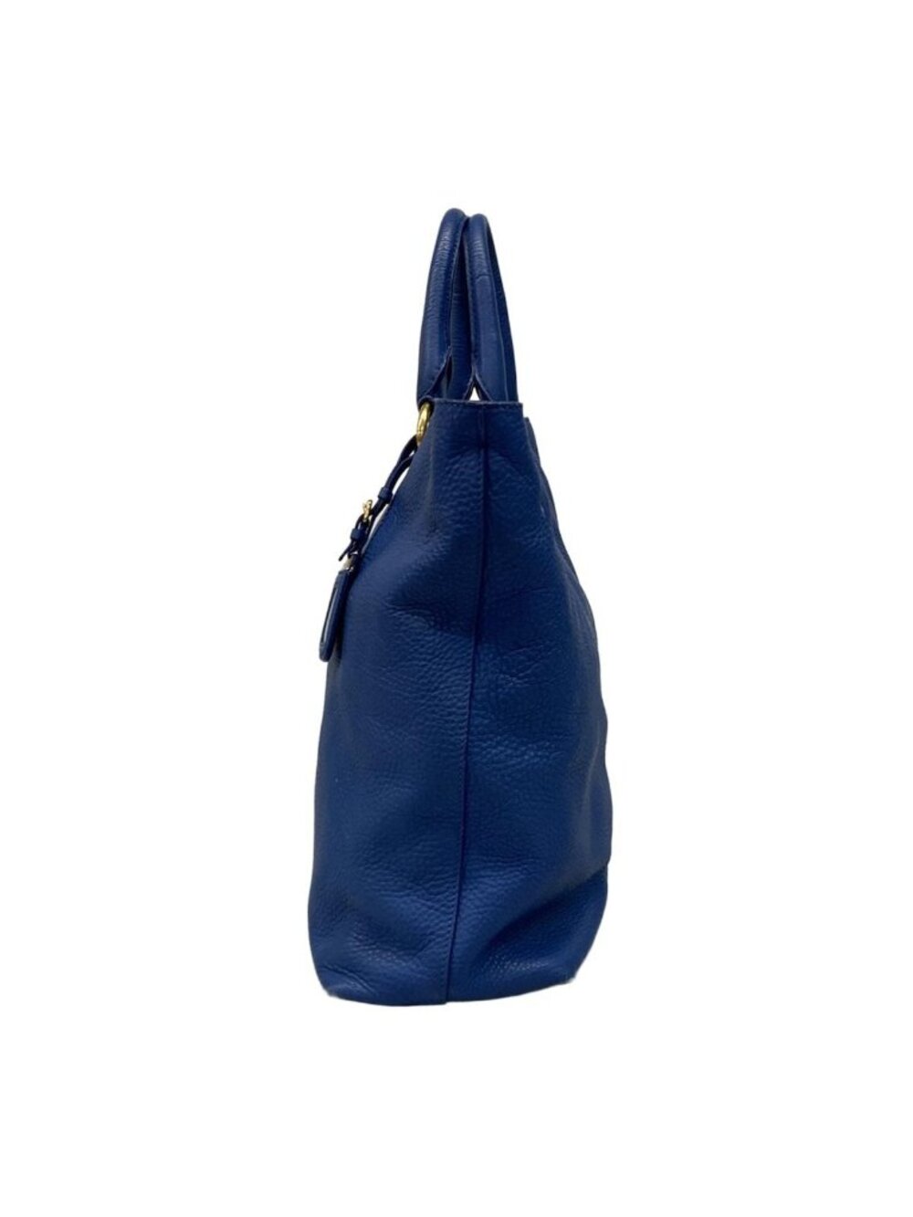 Prada Tote Blue Leather Tag - Picture 4 of 15